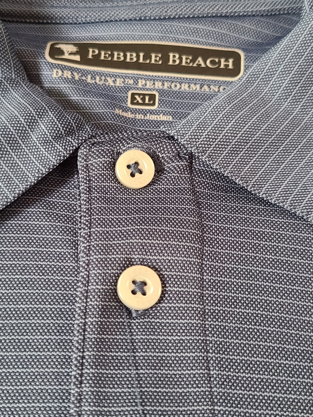 Pebble Beach Men’s Blue Performance Polo Shirt XL Nwot's